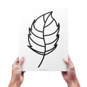 Feuilles à motifs